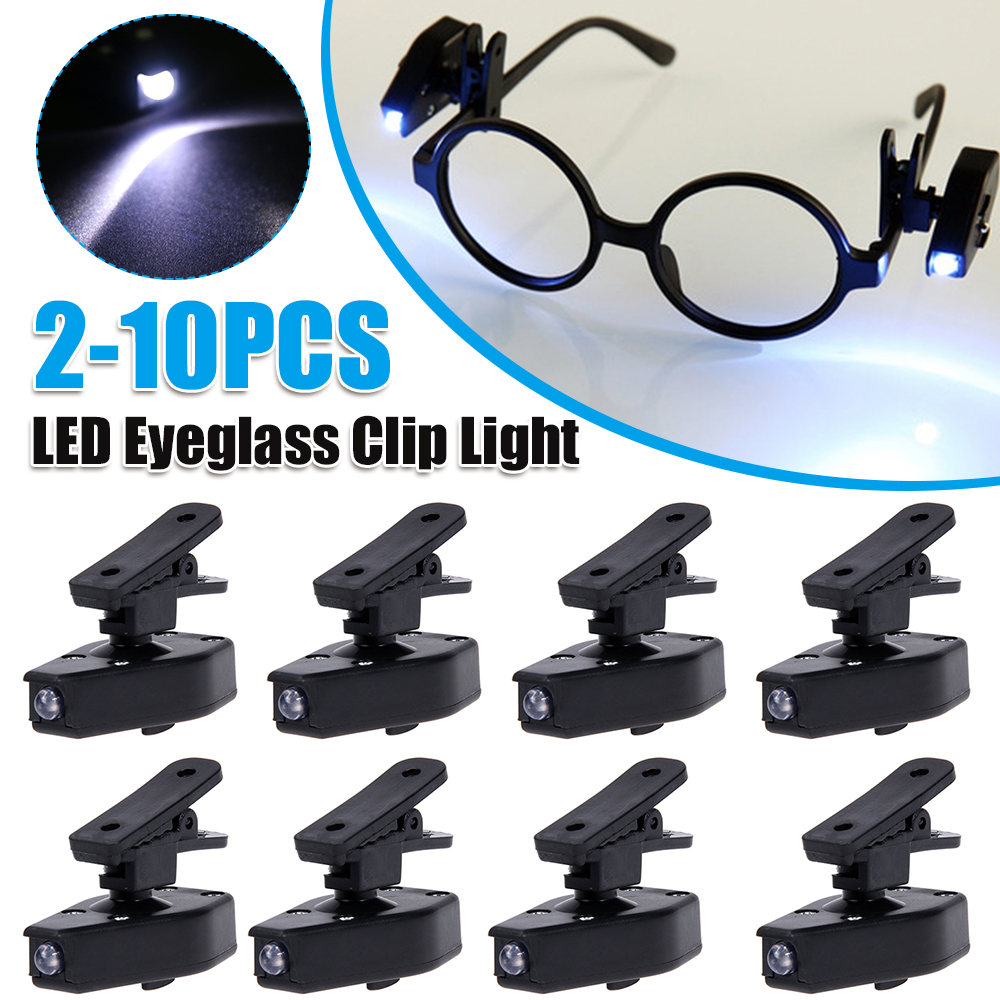調節可能なミニ読書灯ランプ LED ガラスユニバーサル眼鏡ク - Book Weight Glass のレビューと価格