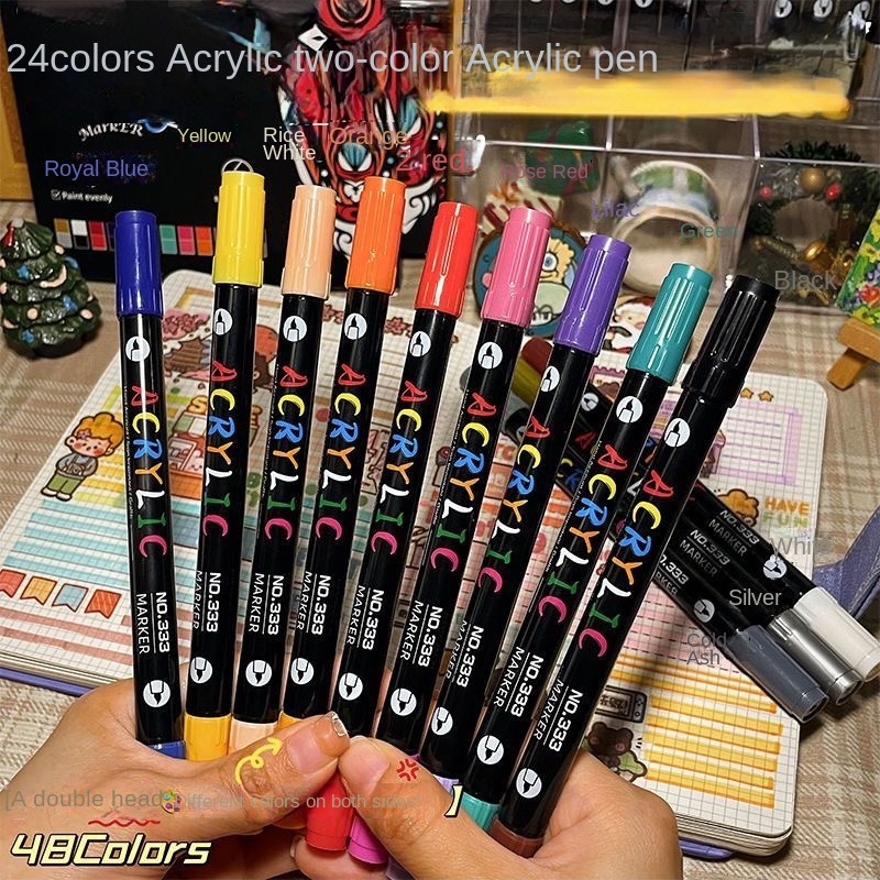 プロのアート用途向け24～120色アクリルペイントマーカー、 - Correction Pen Fine のレビューと価格
