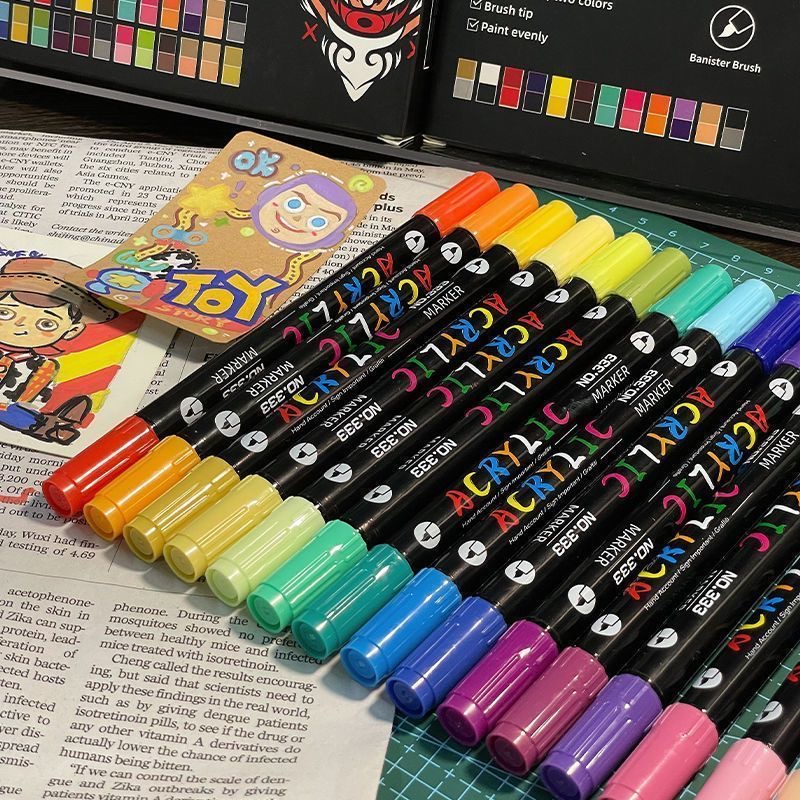 プロのアート用途向け24～120色アクリルペイントマーカー、 - Correction Pen Fine のレビューと価格