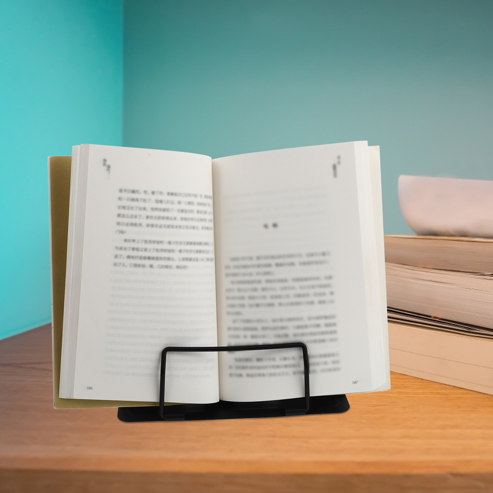 精巧に作られた鉄製ブックホルダー1個、教科書・雑誌・楽譜用の - Magazine Holder Rack のレビューと価格