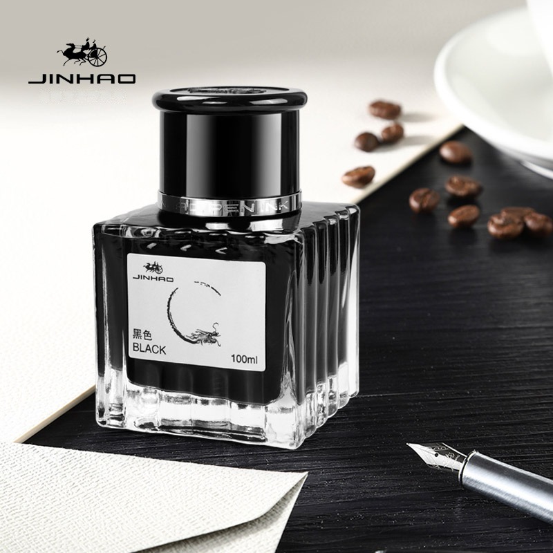 Jinhao-非カーボン万年筆インクカートリッジ、ガラス瓶詰 - Fountain Pen Bottled Ink のレビューと価格