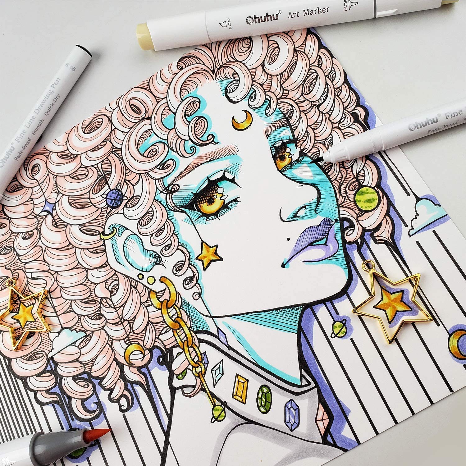 Ohuhu マイクロペン ファインライナー 描画ペン 8 パ - Correction Pen Fine のレビューと価格