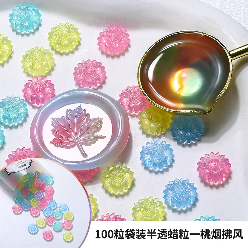 100 個半透明ひまわりシーリングワックスビーズ DIY 封 - Wax Seal Stamp Set のレビューと価格