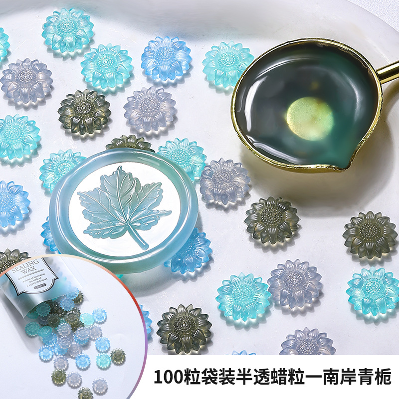 100 個半透明ひまわりシーリングワックスビーズ DIY 封 - Wax Seal Stamp Set のレビューと価格