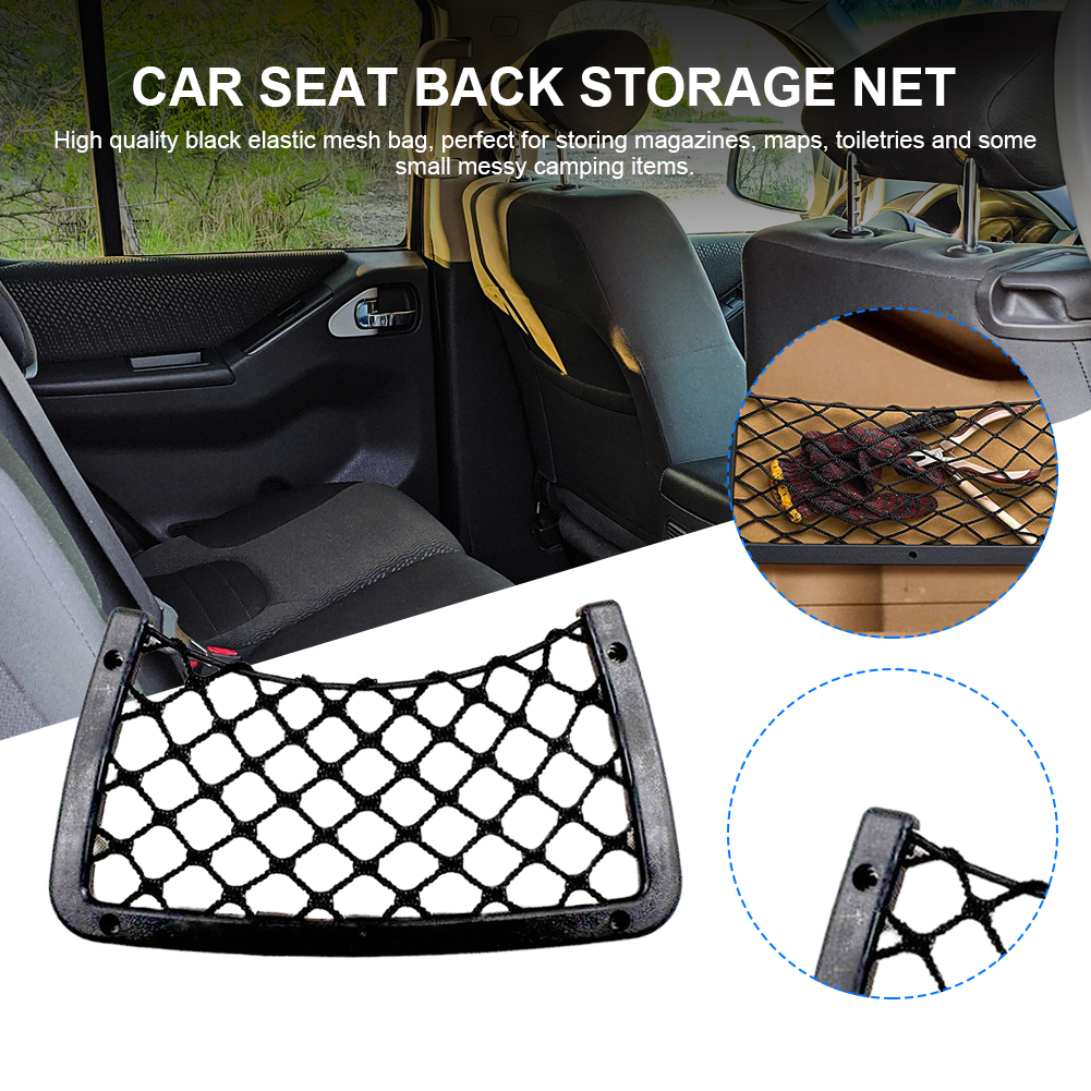 カーシートバック収納ネット伸縮式マガジンホルダーラック大型メ - Magazine Holder Rack のレビューと価格