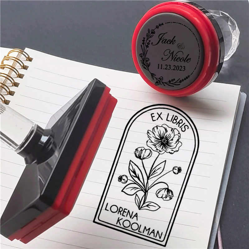パーソナライズロゴセルフインクスタンプ、カスタマイズ感光性イ - Rubber Date Stamp のレビューと価格