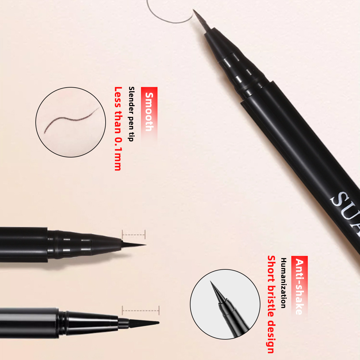 防水性と耐久性に優れたリキッドアイライナーペン - 極細チッ - Correction Pen Fine のレビューと価格